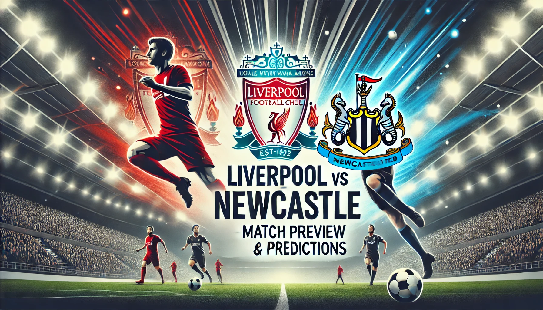 Liverpool vs Newcastle at Anfield – A high-intensity match between Liverpool and Newcastle in the Premier League.