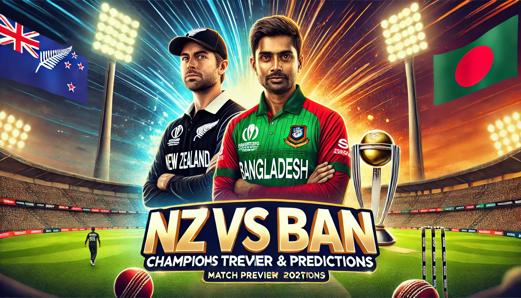 NZ vs BAN Champions Trophy 2025 match preview