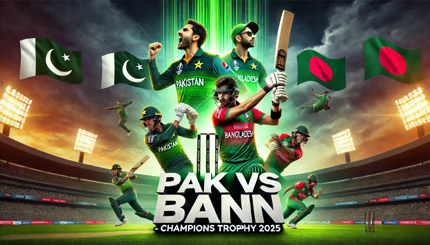 Pakistan vs Bangladesh Champions Trophy 2025 Match Thumbnail