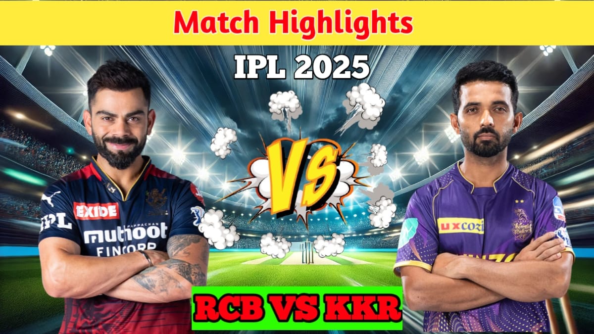 IPL 2025 RCB vs KKR Match Scorecard at Eden Gardens