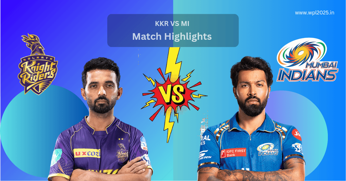Mumbai Indians celebrate their first IPL 2025 victory against KKR. KKR VS MI